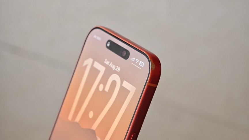 Some wear on the corner of the iPhone.