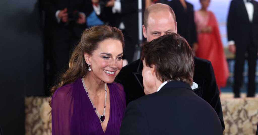 Kate Middleton Wears $66K Necklace While Sharing Sweet Moment With Tom Cruise at ‘Digger’ Premiere