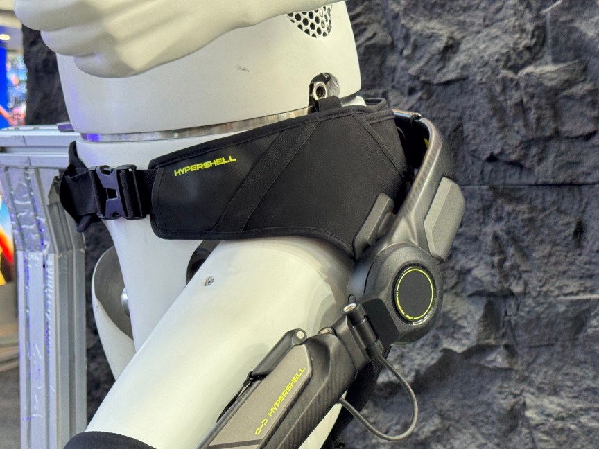 Hypershell Halo exoskeleton on mannequin