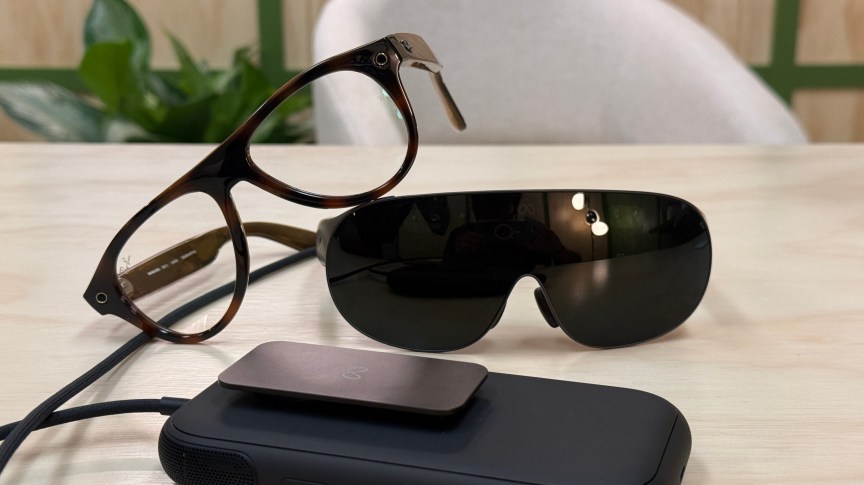 Meta Ray Ban Gen 3 glasses next to Meta VR Glasses