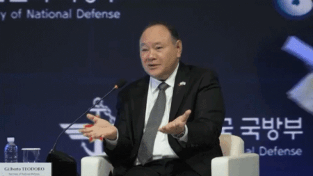 Philippines defense chief calls out China after note interrupts remarks at Seoul forum: 'Coercion, bullying'