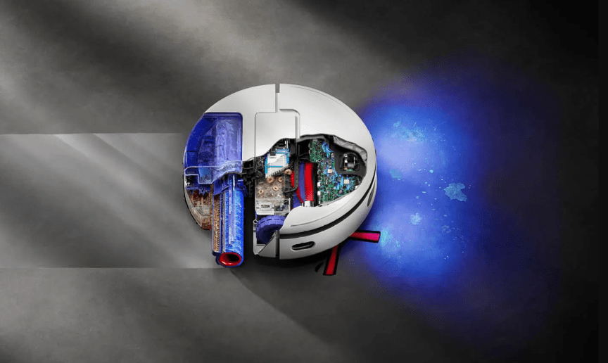 cross section of dyson robot vacuum to show internal design