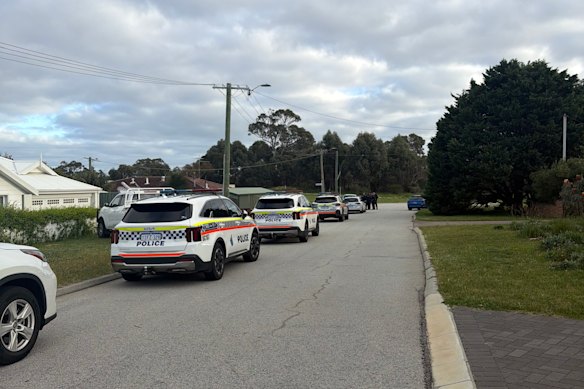 The 38-year-old man was shot at a residence on Owen Place in Hamilton Hill. 