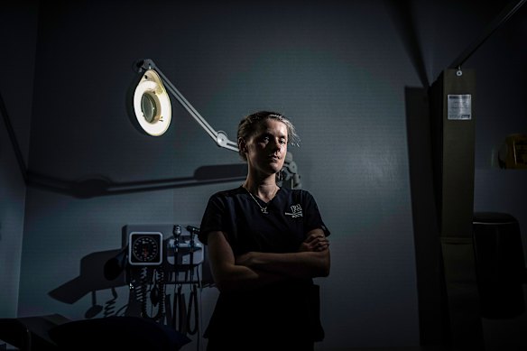 Dr Amelia McLean, at the Victorian Institute of Forensic Medicine, is seeing an increase in sexual strangulation.