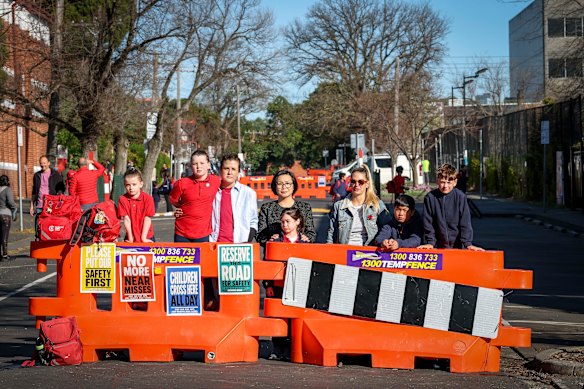 Camberwell Primary School parents and students hope a road in between the school’s two campuses will forever shut after a series of near misses.