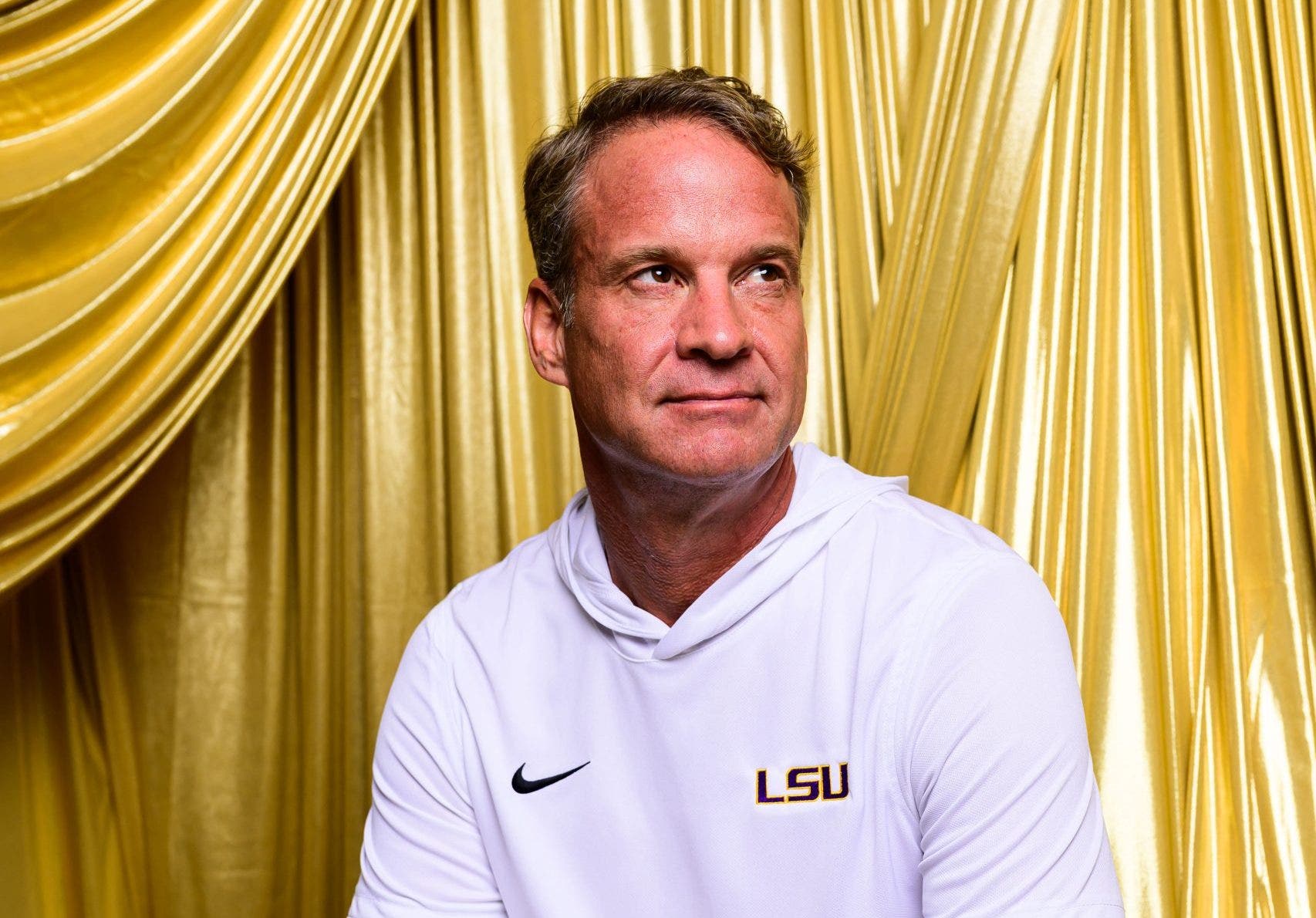 Lane Kiffin is already at the center of college football's latest controversy in his first season at LSU. (Photo by Ella Hall/LSU Athletics/University Images via Getty Images)