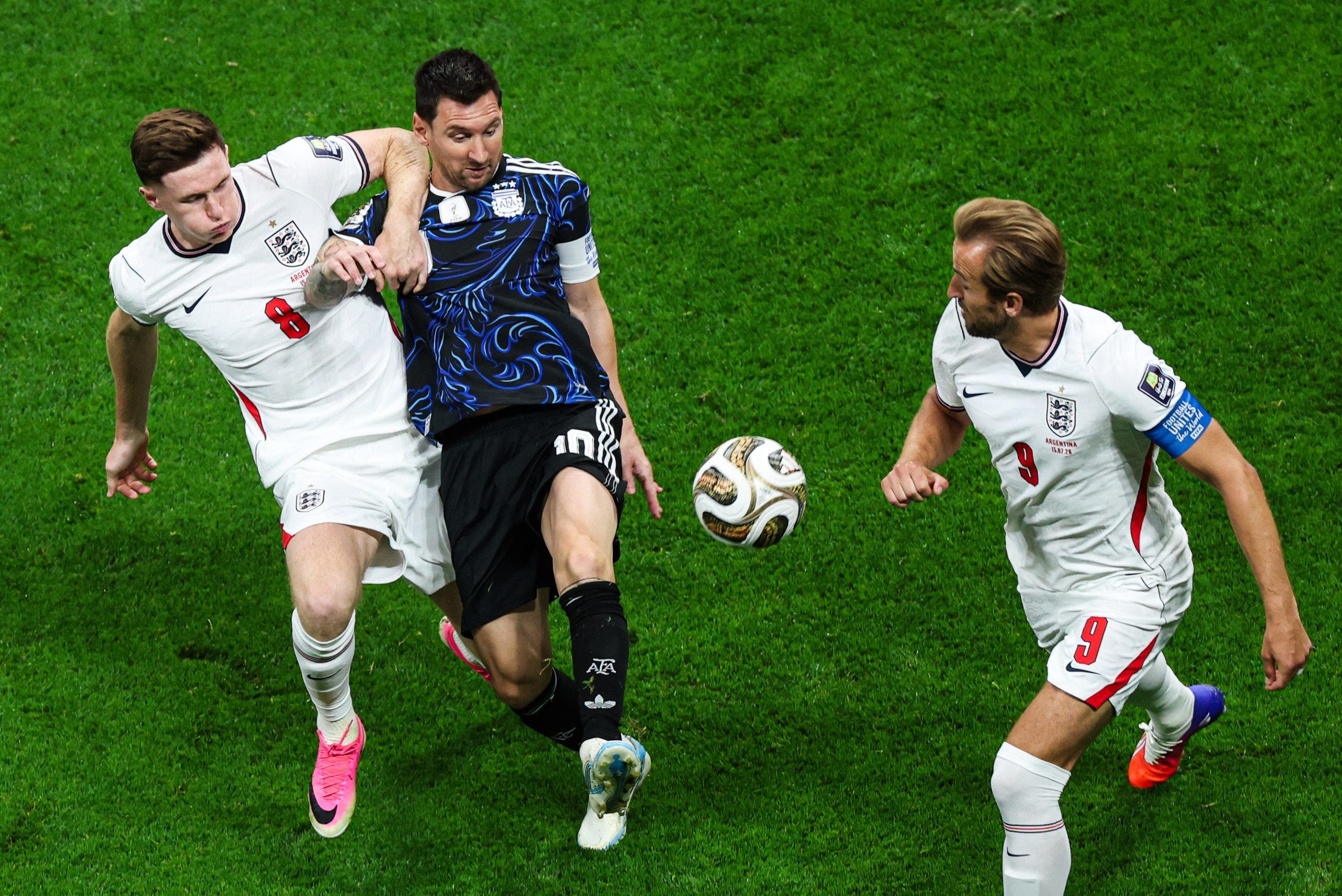 Lionel Messi in FIFA World Cup semifinal vs. England (Photo by Liu Lu/VCG via Getty Images).