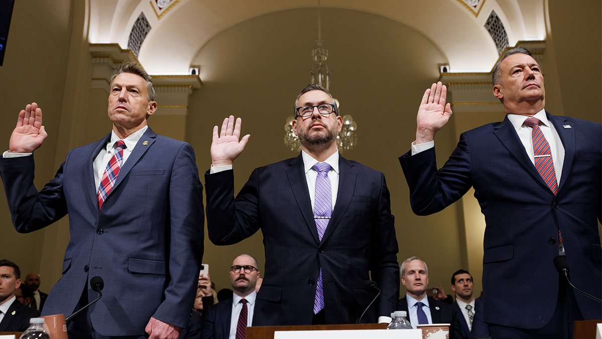 Rodney Scott, commissioner of U.S. Customs and Border Protection, Joseph Edlow, director of U.S. Citizenship and Immigration Services and Todd Lyons, acting director of the U.S. Immigration and Customs Enforcement