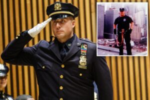 NYPD legacy cop promoted to sergeant — nearly 25 years after detective dad, FDNY uncle lost lives on 9/11