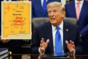 Trump posts map that renames New Mexico ‘New America’