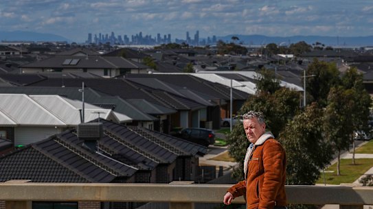 Johnny Barnard in Tarneit. He has tracked the growth and development shaping Australian cities for more than 30 years.