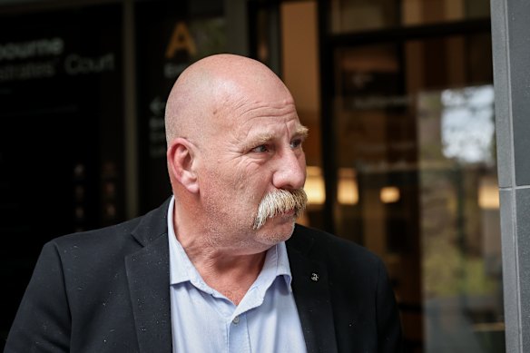 Steven Deer outside court on Tuesday.