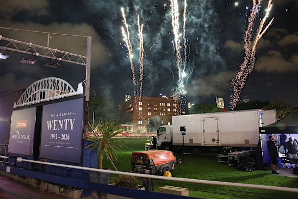 Fireworks as ‘Wenty’ marks an end.
