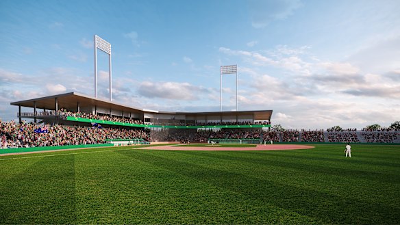 The 4000-seat ballpark could be expanded to accommodate 10,000 people during larger-drawing events.