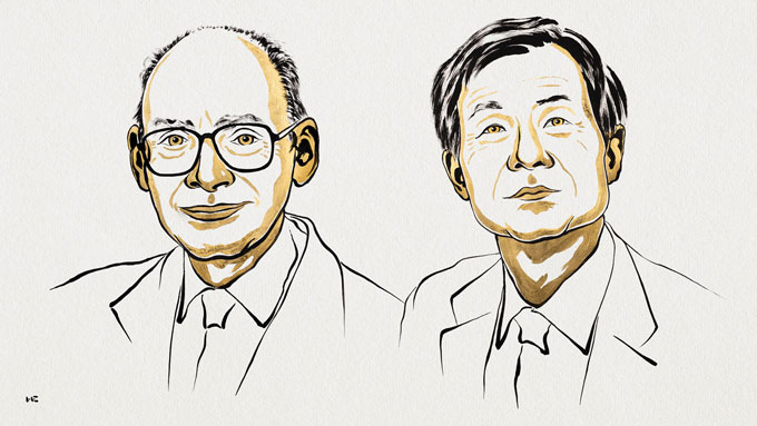 A cartoon composite of Henri Kagan and Kenso Soai, both in tan and beige coloring.