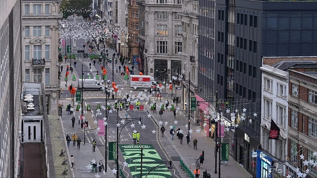 London’s most famous shopping street is now pedestrianised