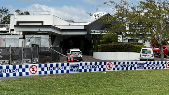 Fitzys Loganholme, where four people were hit in a drive-by shooting.