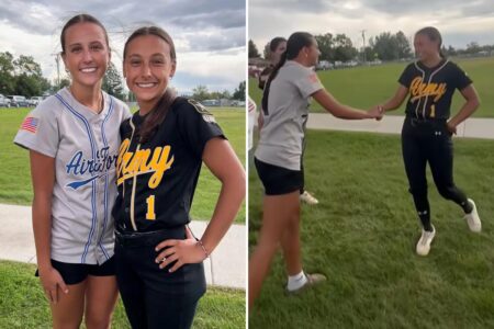 Montana high school softball player discovers long-lost sister on opposing team