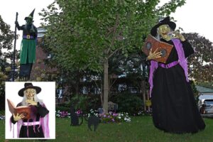 NYC pols call on Amazon to pull ‘demeaning’ Halloween witch animatronic with Star of David spell book