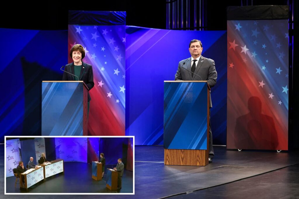 Anti-data center protester crashes Maine Senate debate between Susan Collins and Troy Jackson