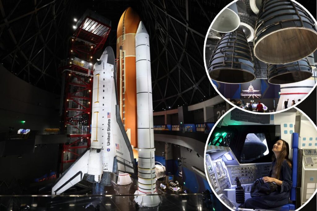 Space Shuttle Endeavour towers nearly 200 feet in jaw-dropping new LA exhibit