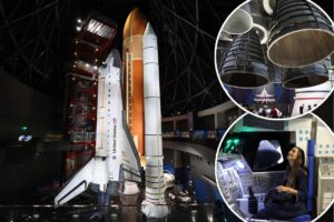 Space Shuttle Endeavour towers nearly 200 feet in jaw-dropping new LA exhibit