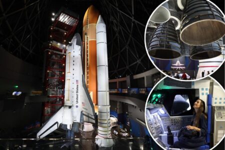 Space Shuttle Endeavour towers nearly 200 feet in jaw-dropping new LA exhibit