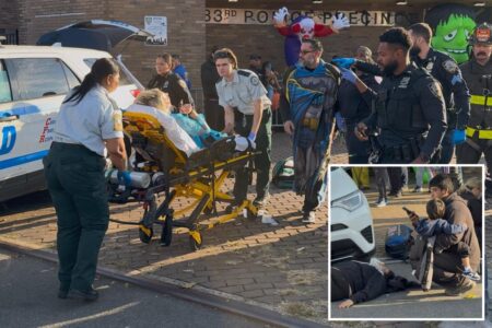 NYC ‘drunk’ driver plows into NYPD Halloween event — injuring 4, including child