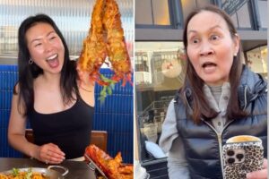 Fight breaks out between SF food influencer, angry couple in wild viral video