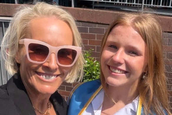 Liz Nable and her daughter, who is about to sit the HSC. 