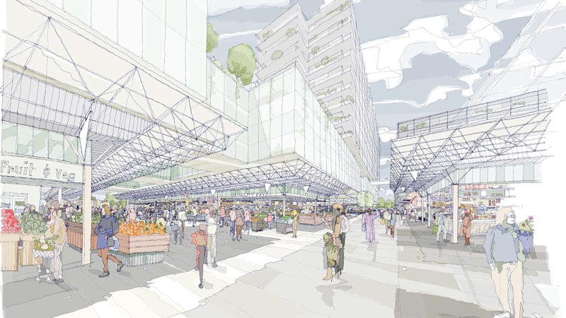 New masterplan reveals plans for apartment towers and reduced market footprint