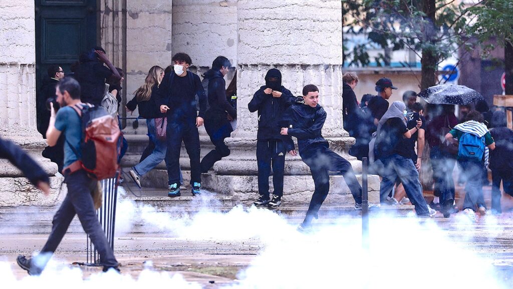 Teen's hand blown off by police grenade during French student protests: report