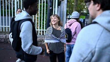 Greta Thunberg joins massive French student protests as cars burn, police fire tear gas