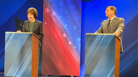 'Oh, shut up!': Democrat snaps at Collins after heckler drives Maine Senate debate off the rails