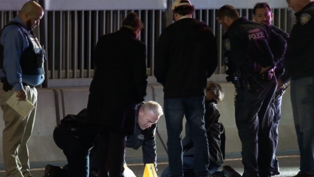 image shows investigators