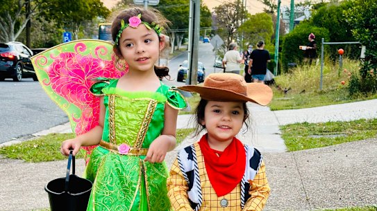 Halloween on our street. 