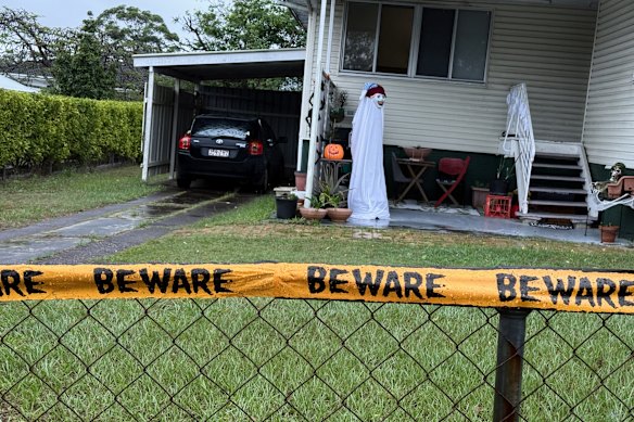 The neighbourhood gets into the spirit of the celebration.