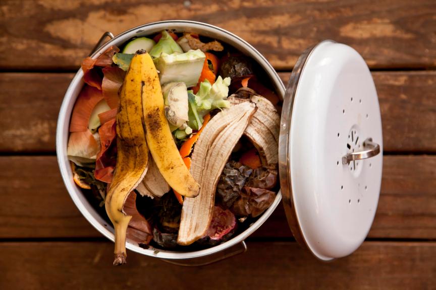 compost bucket full of scraps