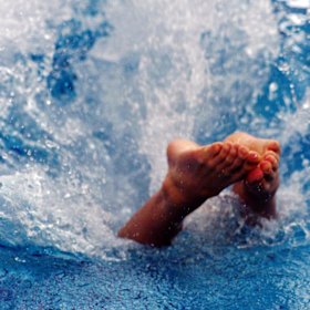 The man was injured after failing to safely land a five-metre jump.