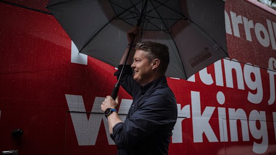 Premier Ben Carroll began his 2026 election campaign on a trip to Geelong University Hospital on Sunday.