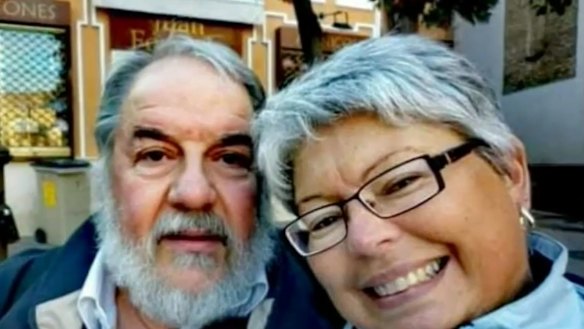 Jean-Paul Franzidis with his wife of almost 50 years, Rosemary.