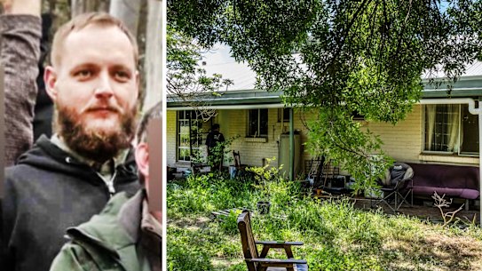  Brendan Nugent and the house where he lives.