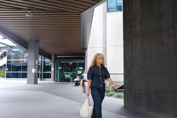 Emma Walters leaving the Brisbane Magistrates Court on Thursday.