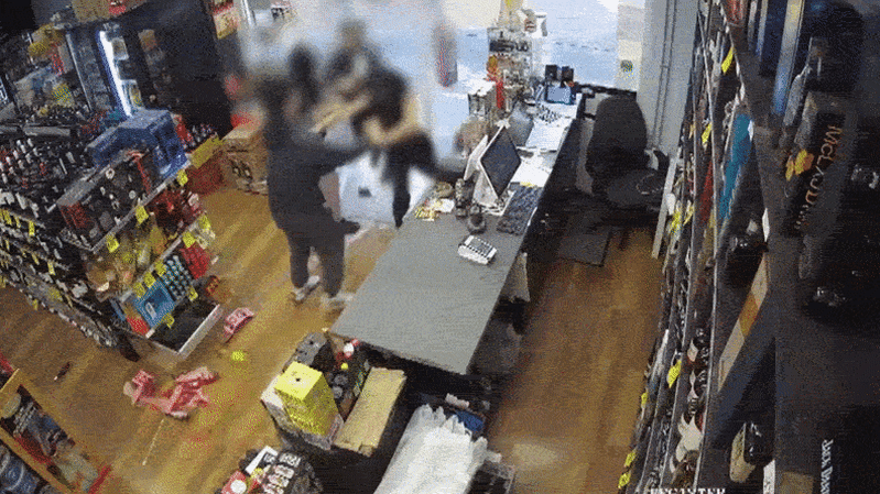 Teenagers arrested over rampage at bottle shop
