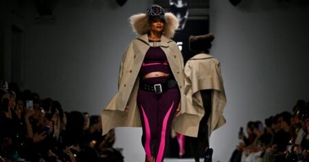 Pregnant Ciara Commands the Paris Fashion Week Runway in Bump-Baring Junya Watanabe Ensemble