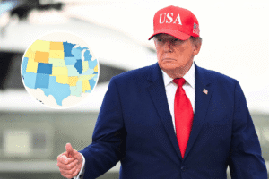 Map Shows Trump’s Approval Rating in Each State After 21 Months