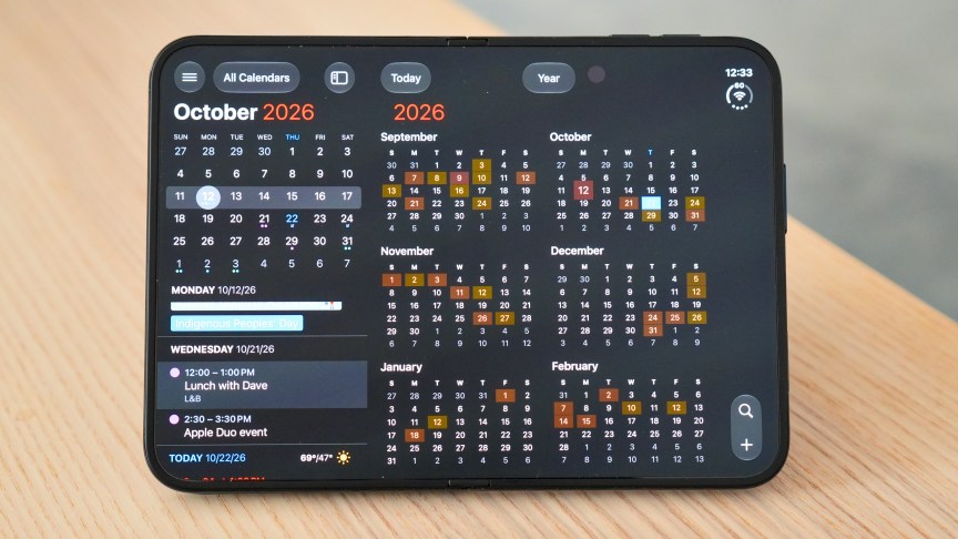 Fantastical on iPhone Duo