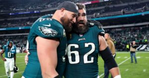 Jason Kelce Reacts to Sudden Retirement of Eagles Legend Lane Johnson to Deal With ‘Mental Health’