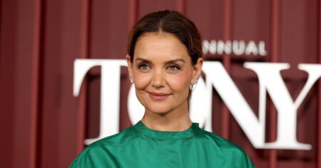 Katie Holmes’ Dreamy Satin Dress Is *So* Perfect for Fall-to-Winter Weddings — Copy the Look