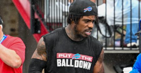 Bills’ C.J. Gardner-Johnson Ejected for Spitting on Raiders’ Brock Bowers: ‘As Disrespectful As It Gets’
